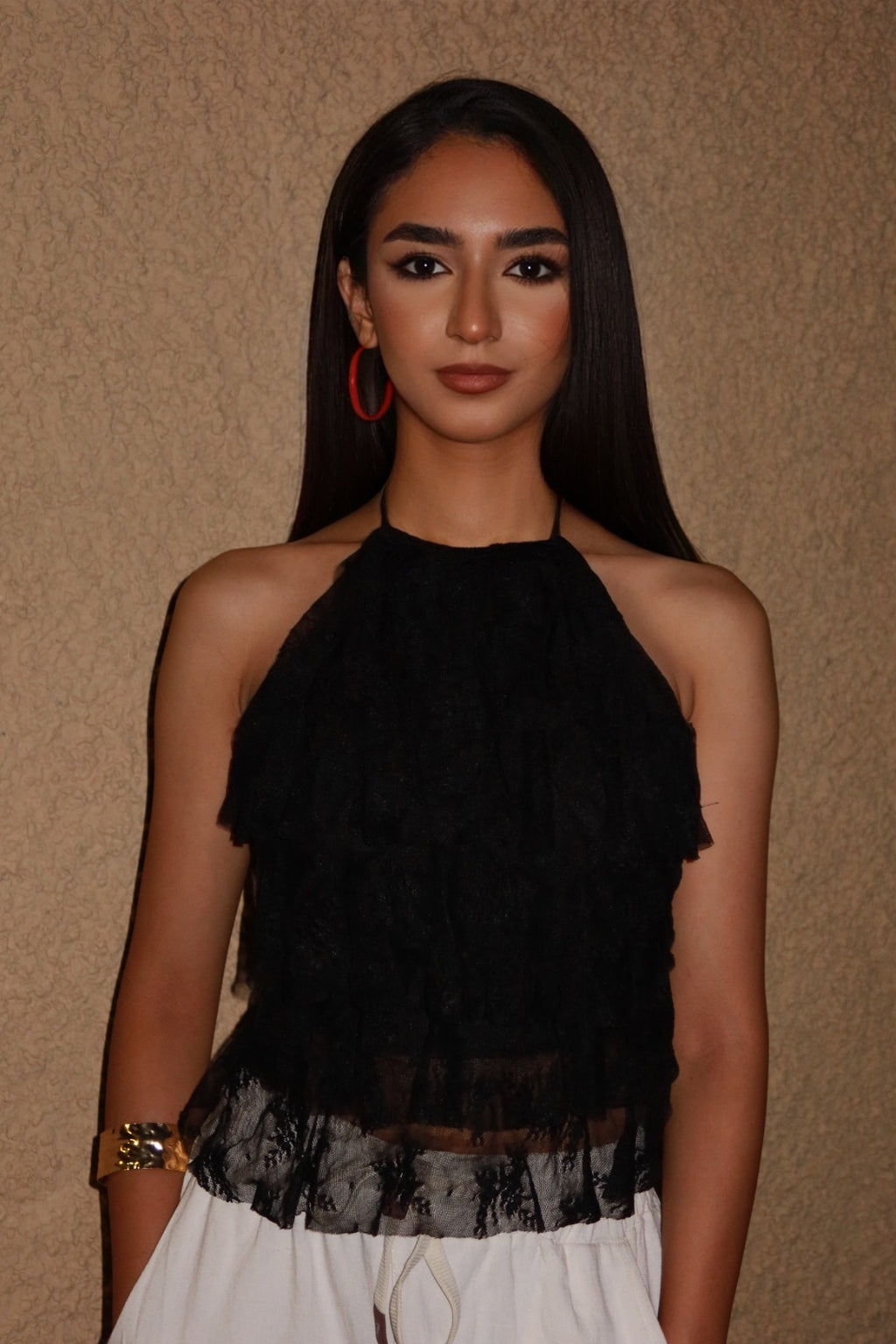 Black ÉLÉA Lace Top