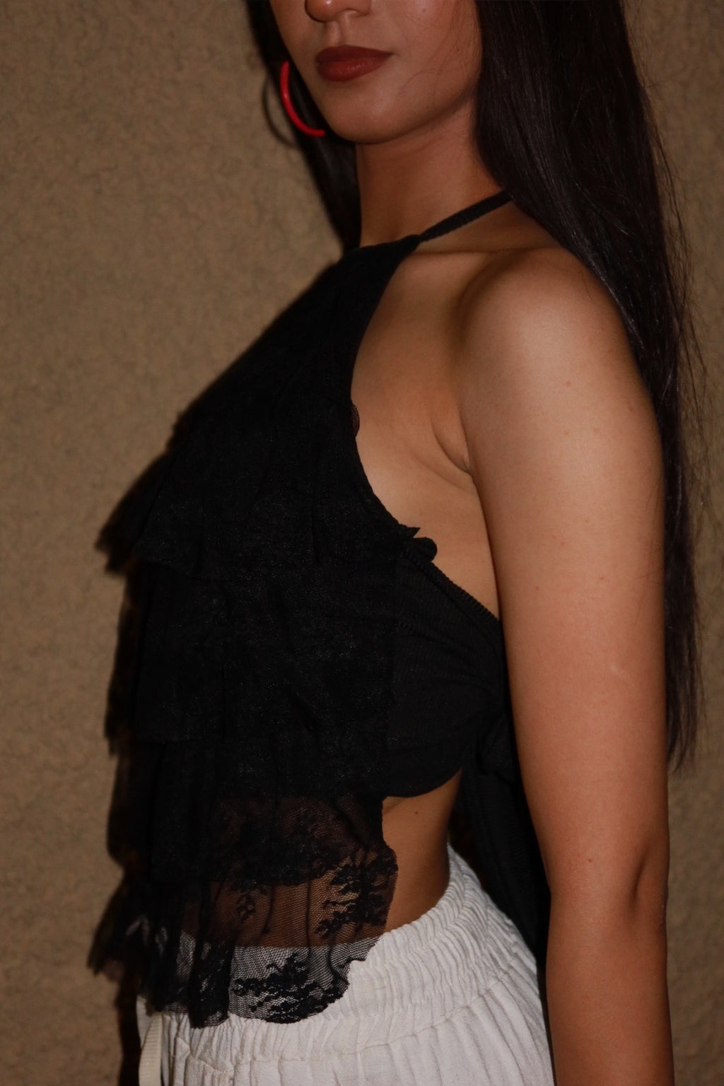 Black ÉLÉA Lace Top